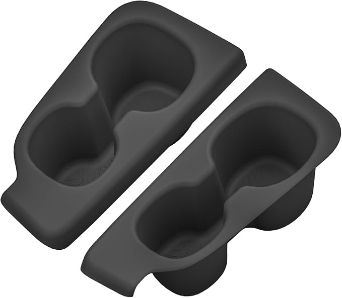 smabee 3rd Row Cup Holder Inserts for Honda Pilot 2023-2026 Car Accessories TPE Drinks Holder Box Organizer Car Interior Black
