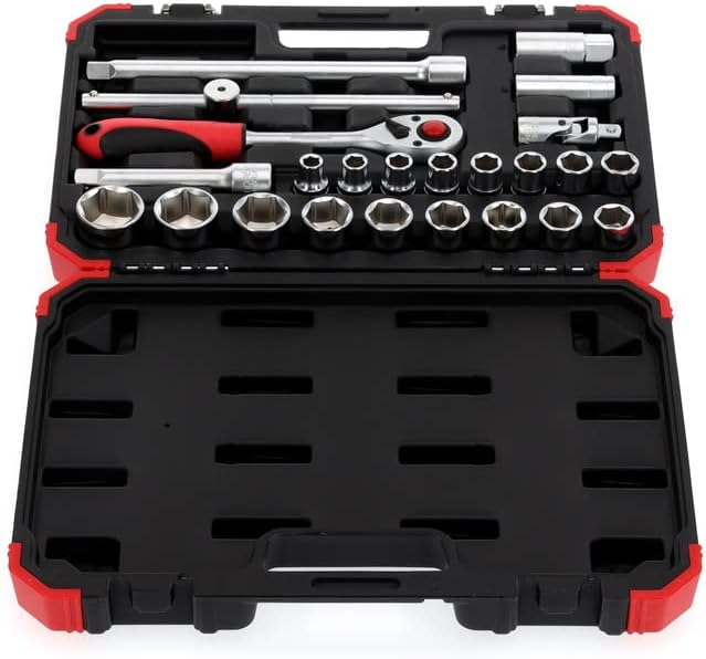 GEDORE RED Socket Set 1/2 size10-32mm 24pcs, 1/2 Zoll (R69003024)