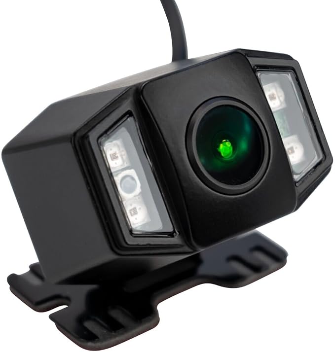 EchoMaster Universal HD Front or Rear Backup Camera with Night Vision & Multiple Mounting Bracket Options, IP67 Waterproof, Parking Lines, Ultra Wide Viewing Angle, Works with Most Aftermarket Radios
