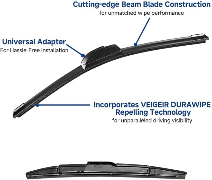 3 Pack Windshield Wiper Blades Compatible With Honda CRV CR-V 2012 2013 2014 2015 2016 Original Factory Quality Front Rear Wipers Blade Set for My Car - 26" 16" 13"