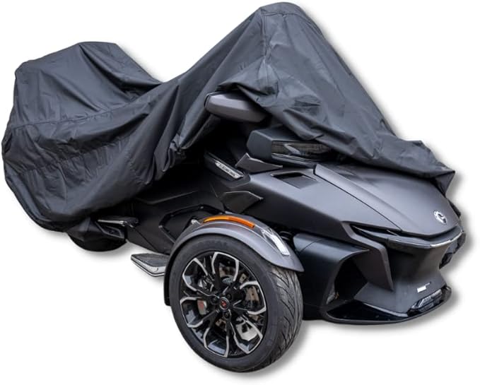 Dowco Guardian WeatherAll Plus Cover Can-Am Spyder RT 2020 + Newer and F3 Models| Black | 05602 | All Season professional Grade, Waterproof, UV Protection, Heat Safe, Breathable