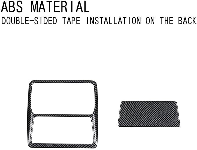 2Pcs Car Reading Light Frame Panel Trim Cover Compatible with Toyota Grand Highlander 2024 2025 2026 Fit for 2024-2026 Grand Highlander ABS Accessories(Carbon Fiber)