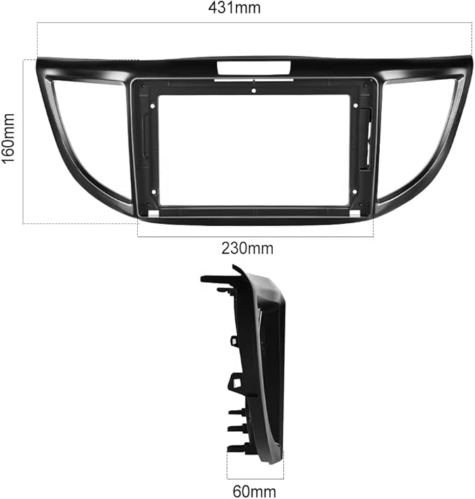 9inch 2DIN Installation Dash Kit fits for Honda CRV 2012-2017 Aftermarket Android Car Radio Stereo Mounting Fascia Panel