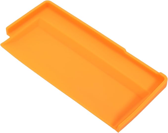 Front Center Console Mat Compatible with INEOS Grenadier 2020-2025 Accessories, Center Console Bin Anti Slip Silicone Mat, Insert/Bottom Center Console Organizer Compartment Slot Liner Mat (Orange)