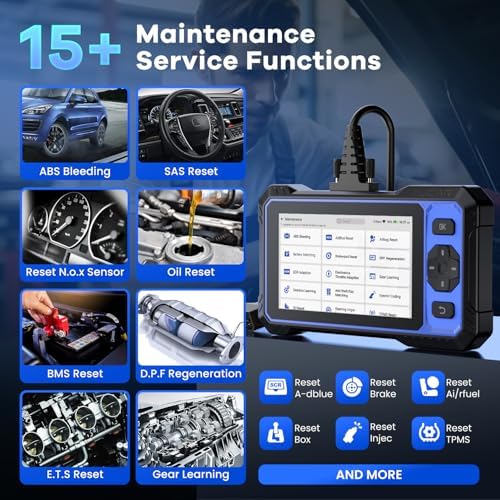 MUCAR 632 OBD2 Scanner + Universal 16 Pin Male to Female OBD2 Extension Cable