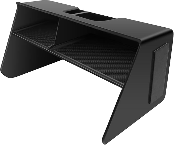 CDEFG 2Pcs for 2026 VW Golf Center Console Organizer for 2020-2025 2026 Volkswagen Golf R GTI Accessories Middle Console Organizer Armrest Storage Box