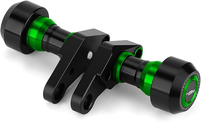 Motorcycle Frame Sliders Falling Protection Crash Protector CNC Compatible With Ninja ZX6R 2024 2025 2026 Engine Fairing Guards ZX636 Ninja636 ZX-6R ZX6R Accessories (Green)