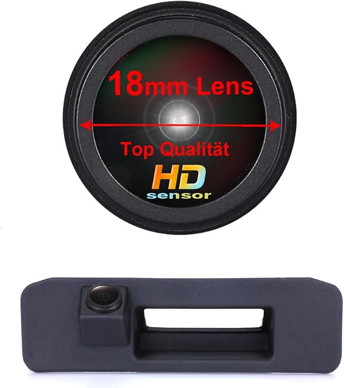 1280 * 720pixel Rear View Camera IP68 Waterproof Car Trunk Handle Backup Camera Compatible with Mercedes Benz GL K220 GL K250 GLK300 GL K350 X204 2012-2015 OEM:A1667500193 (LS8009=150 * 52mm)