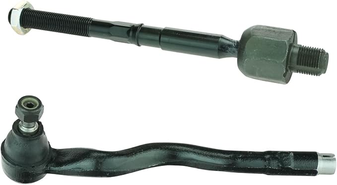 TRQ Front Inner and Outer Tie Rod Set 2 Piece Compatible with 1999-2000 BMW 323i 99-00 328i 00 323Ci 00 328Ci 01-06 325Ci 01-05 325i 01-06 330Ci 01-05 330i 03-08 Z4