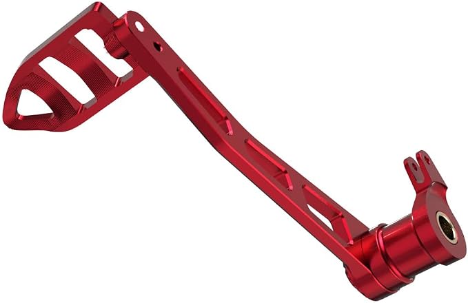 POWER JAMES 10.2" Long, Red Foot Brake Shift Lever, Brake Shifter Footpeg Fits for Harley Davidson 2014-25 Touring FLHR FLHX FLTR Models (Red)