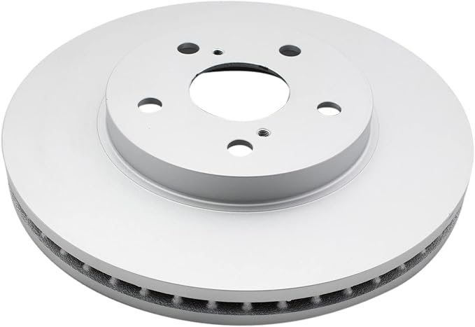 TRQ Front Brake Rotor Set G Coated Vented Compatible with 2002-2003 Lexus ES300 2006-2015 IS250 2005-2007 Toyota Avalon 2002-2006 Camry 2004-2010 Sienna 2004-2008 Solara