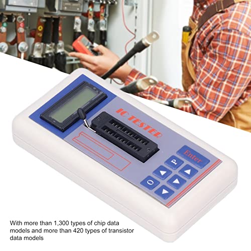 TSH-06F IC Tester Transistor Tester Integrated Circuit Meter with 5V 3.3V AUTO Modes Microelectronics Detector No Terminal