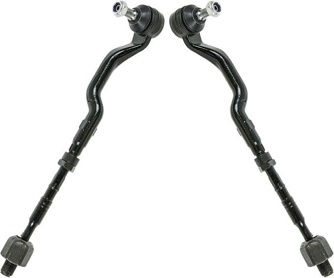TRQ Front Inner and Outer Tie Rod Set 2 Piece Compatible with 2001-2005 BMW 325xi 330xi
