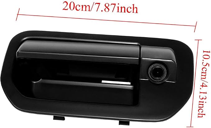 Riloer Tailgate Handle Rear View Camera, Tailgate Door Handle Camera, 2006-2014 Compatible with Honda Ridgeline, Backup Tailgate Camera with Static Guidelines
