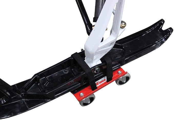 Extreme Max 5800.0228 V-Slides Snowmobile Dolly System - Steel, Red