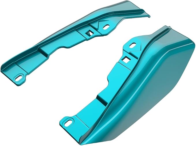 Advanblack 2026 Road Glide Mid Frame Air Deflector, Teal Thunder/Vivid Black Air Deflector Heat Shield Compatible with Harley Touring Street Glide, Road King, Electra Glide, 2009-2026