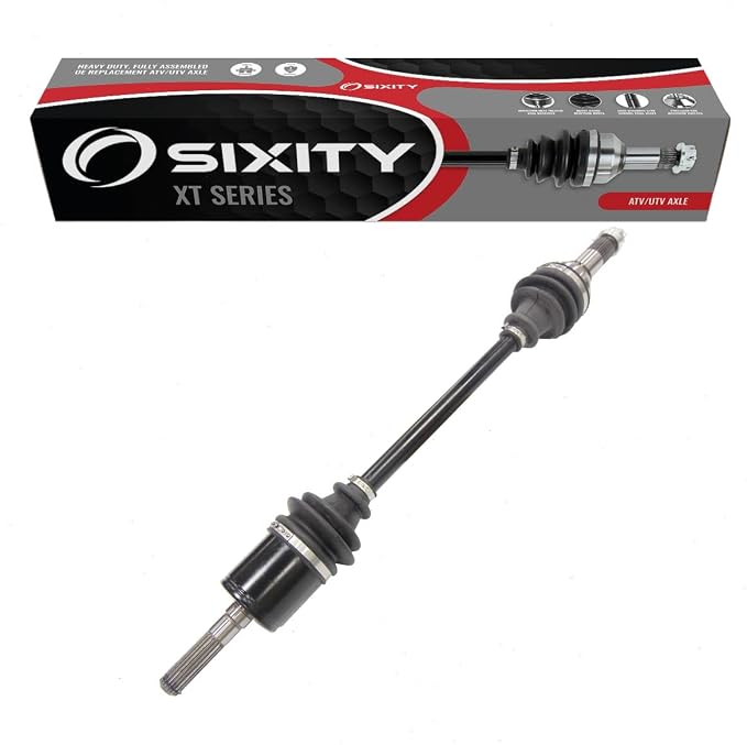 Sixity XT Front Left CV Axle for Can-Am Defender DPS HD10 HD5 HD8 2016-21 | Mossy Oak Hunting Edition XT-P MAX Lone Star XT CAB. Complete axle assembly, 5140 chrome steel