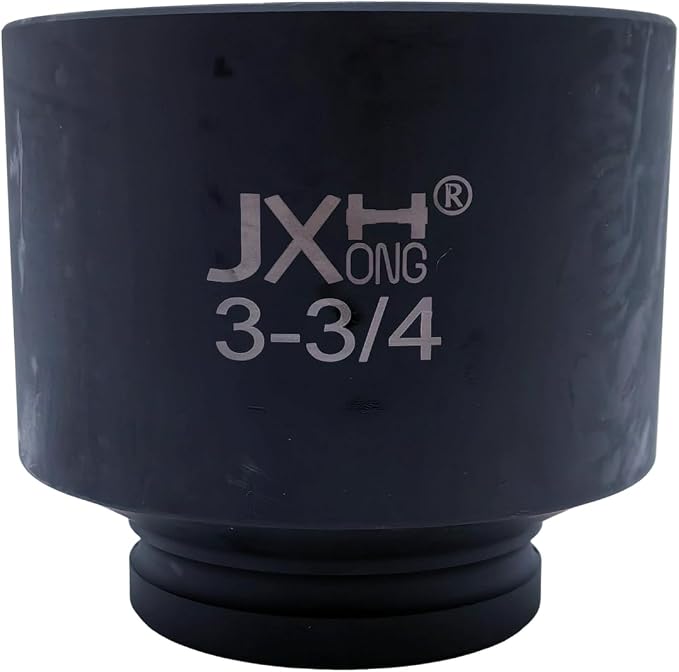 1-1/2" Drive Impact Socket, 6-Point, Heat Treated Cr-Mo Steel – Heavy Duty for Hydraulic Impact Wrench (3-3/4")