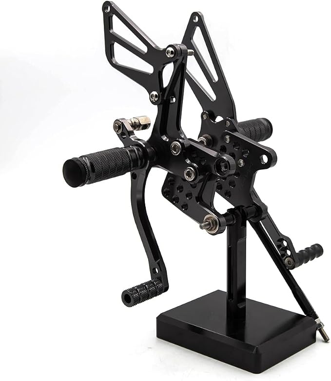 PROCNC Motorcycle Aluminum Rearsets Foot pegs Rear sets Footrest Fit for Suzuki GSXR1000 2000 2001 2002 2003 2004 GSXR750 1996-2005 SV650/SV650S SV1000/S 1998-2014 GSX600 2000-2005 (Black)