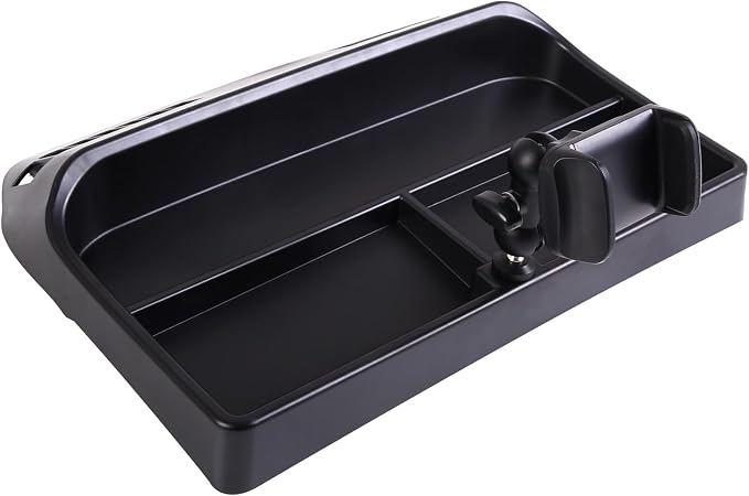 Aunginsy Center Console Dash Storage Tray Compatible with Hummer H3 2005-2009, Car Dashboard Multi-Functional Phone Holder Storage Box Dash Organizer Tray Insert with Mobile Phone Mount Accessories