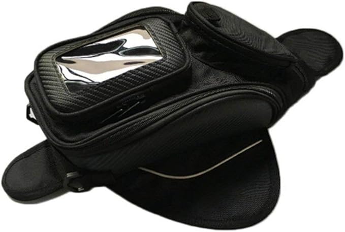 Universal Motorcycle Oil Fuel Tank Bag Magnetic Motorbike Riding Waterproof Bag Black
