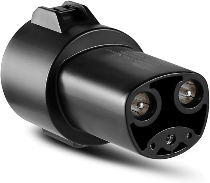 Lectron J1772 to NACS EV Charging Adapter 80A (240V) – Compatible with Tesla Model S/3/X/Y/Cybertruck and All NACS Electric Vehicles - UL 2252 Certified (Black)