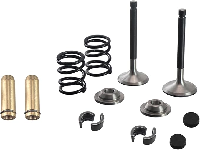 Stainless Steel Valve Kit w/Bronze Guides fit for Predator 212cc Hemi/Non-Hemi Engines for Honda GX160/GX200 Clone Engines