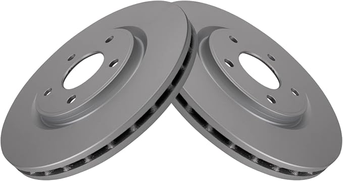 TRQ Front Brake Rotor Set Compatible with 12-19 Chrysler 11-20 Dodge 13-15 Ram