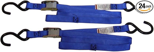 Ancra 40888-34-12 Blue Original Premium Cam Buckle Tie Down, 24 Pack
