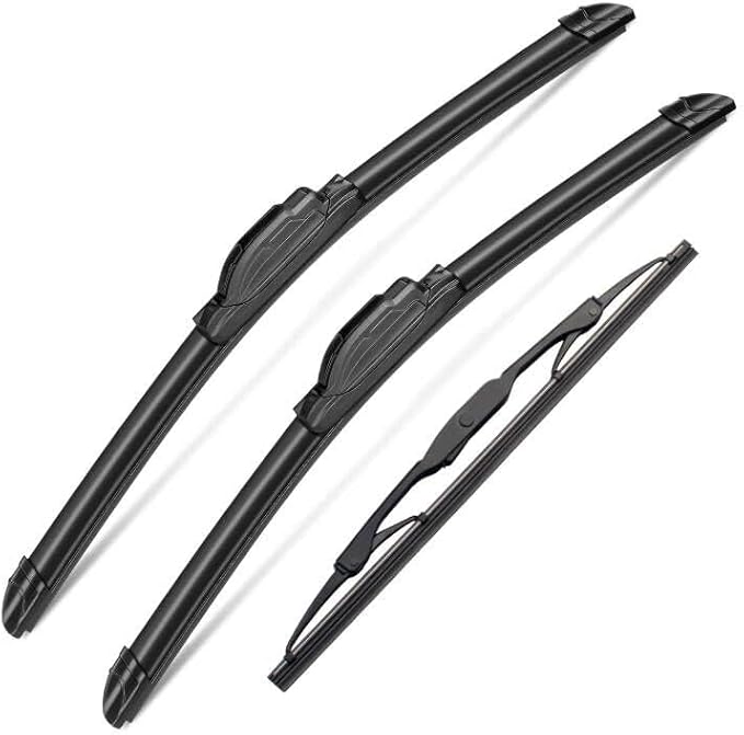 3Pcs Windshield Wipers for Honda CR-V CRV 2012 2013 2014 2015 2016, Original Equipment Premium All Weather Wiper Blades for My Car- 26"/16"/12T" (Pack of 3) J- HOOK