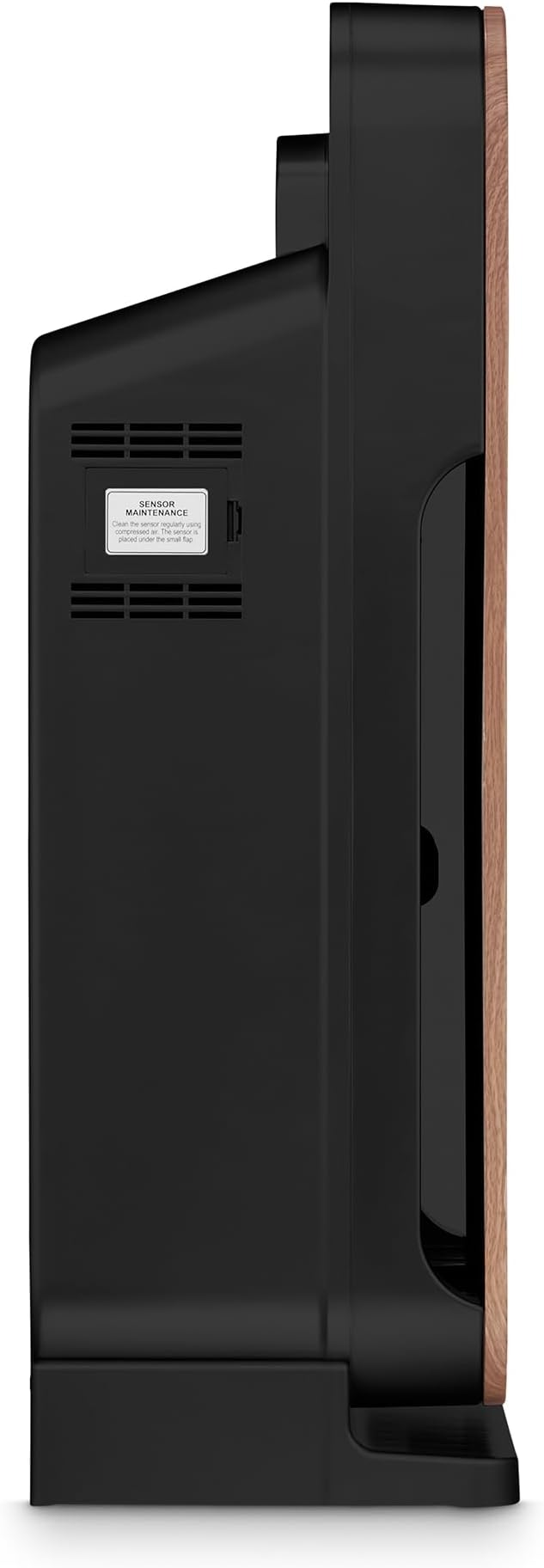 Air Purifier for Home - Smart WiFi App - Ultra Quiet 20 dB - Removes Allergens, Smoke & Odors - 99.97% Particle Filtration - Up to 1237 ft² - Klarta Forste Wood Black