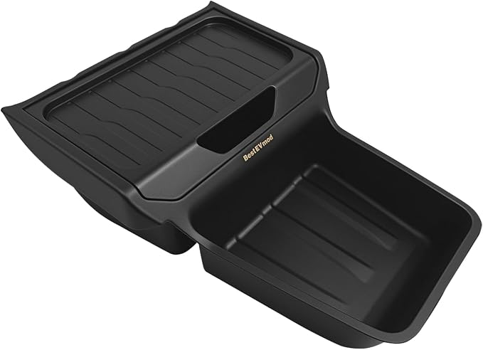 BestEvMod Lower Center Console Organizer Compatible with 2026 2025 Tesla Model Y Juniper | Standard Version | Accessories Under Screen Storage Organizer Insert Tray Interior Storage Insert Tray TPE