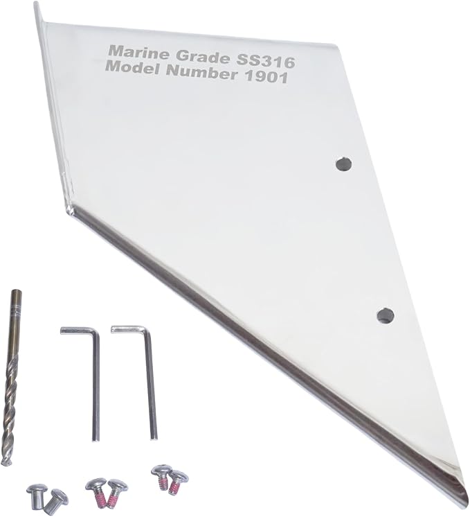 35-SS615 SternDrive Skeg Protector Guard for MerCruiser Alpha 1 Gen 2 Motor | SeaSierra-5001 Lower Unit Skeg Cover, Damage Repair, Replace 27031, Marine Grade 316 Stainless Steel