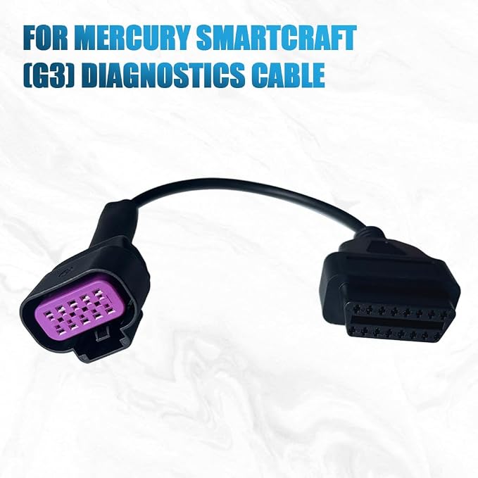 DTS for Mercury for Mercruiser Marine Diagnostic OBD2 Adapter 10 Pin Cable Replace for Jaltest JDC617A