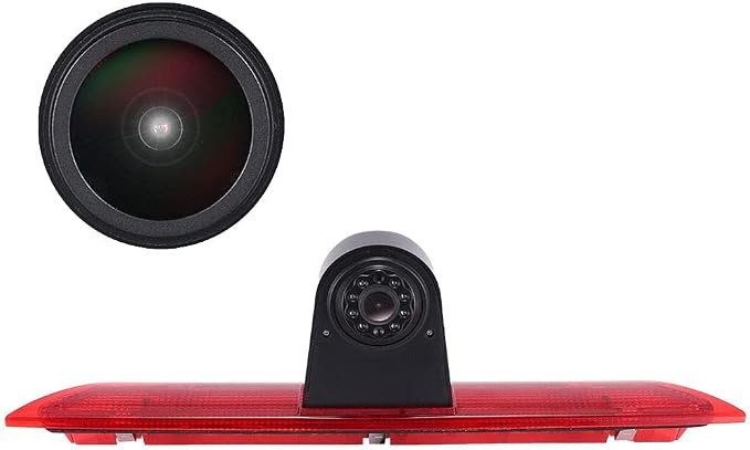 18mm HD Car Third Roof Top Mount Brake Light 3 Rear View Camera, Night Vision Waterproof for Ford Transit tourneo Custom Jumbo Kasten V363 F150 F250 F350 V636 MK8 2012-2020 Van