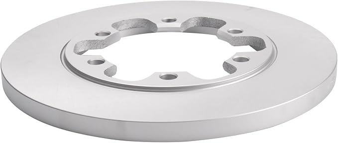 TRQ Rear Brake Rotor Set G Coated Solid Compatible with 2020-2023 Ford Transit-250 Transit-350 2015-2023 Transit-350 HD