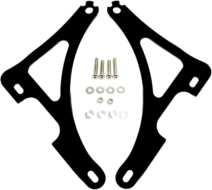 Adjustable Driver/Passenger Seat Backrest Component:Fixed Mounts (Sportster 00-25(Matt Black))