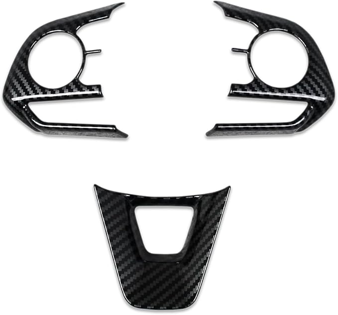 Beautost Fit for Toyota Corolla Cross 2022 2023 2024 2025 2026 Wheel Steering Trim Panel Cover Trims (Carbon Fiber Black)
