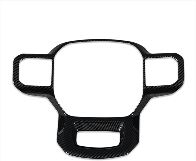 for Ford F-150 2021 2022 2023 2024 2025 2026 F150 Wheel Steering Trim Panel Cover Trims ABS Carbon Fiber