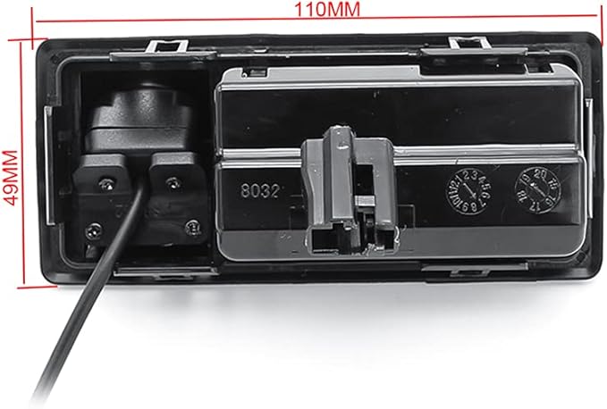 AHD/CVBS Car Rear View Camera's Fisheye Trunk Handle Camera with RCA Cable & Vehicle-Camera for Audi A4L A3 / Volkswagen VW Touran Tiguan Teramont Sagitar/Skoda Superb Octavia kamiq (AHD)