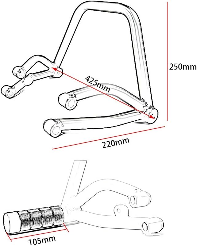 Motorcycle Crash Bar for Yamaha MT-09 FZ-09 MT09 FZ09 2013 2014 2015 2016 2017 2018 2019 2020 Rear Passenger Foot Peg Footrest Subcage Stunt Falling Protector