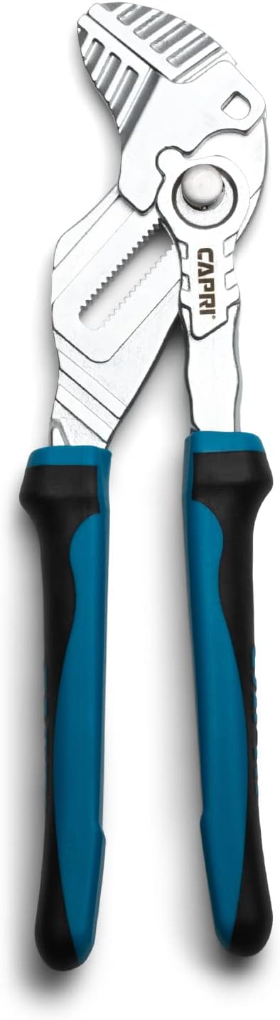 Capri Tools CP22300-10 Pliers Wrench, Smooth Parallel Jaws with Soft Grip Non-Slip Handle, 10" Length