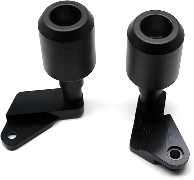 MZS Motorcycle Frame Sliders, Falling Crash Protector Guards No Cut Kits Black Compatible with GSXR 1000 GSXR1000 2006-2016