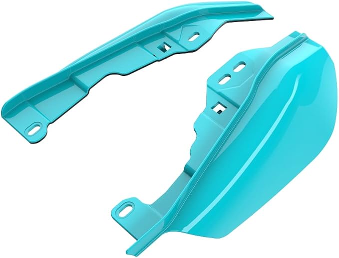 Advanblack 2024 RG Mid Frame Air Deflectors Compatible for Harley Touring Street Glide, Road King, Electra Glide, 2009-2025(Frosted Pearl)