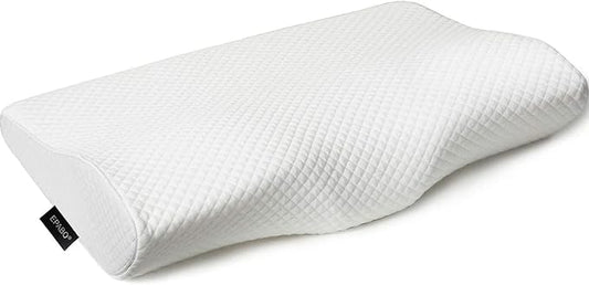 EPABO Contour Memory Foam Pillow Orthopedic Sleeping Pillows, Ergonomic Cervical Pillow for Neck Pain - for Side, Back and Stomach Sleepers, Free Pillowcase Included (Firm & Near King)