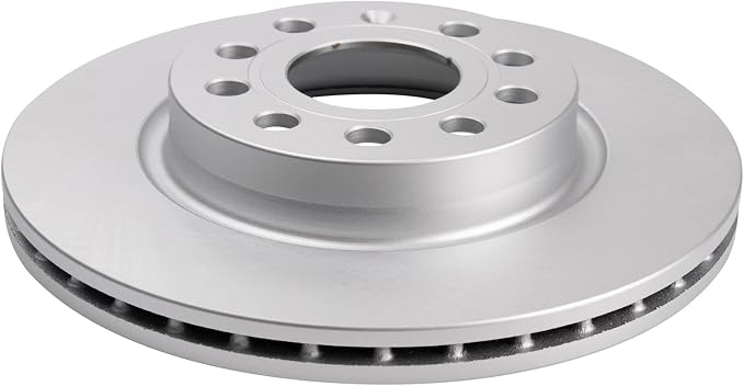 TRQ Front Brake Rotor Set G Coated Vented Compatible with 2011 Audi A3 2011 A3 Quattro 2011-2015 Volkswagen Jetta 2013 Volkswagen GTI