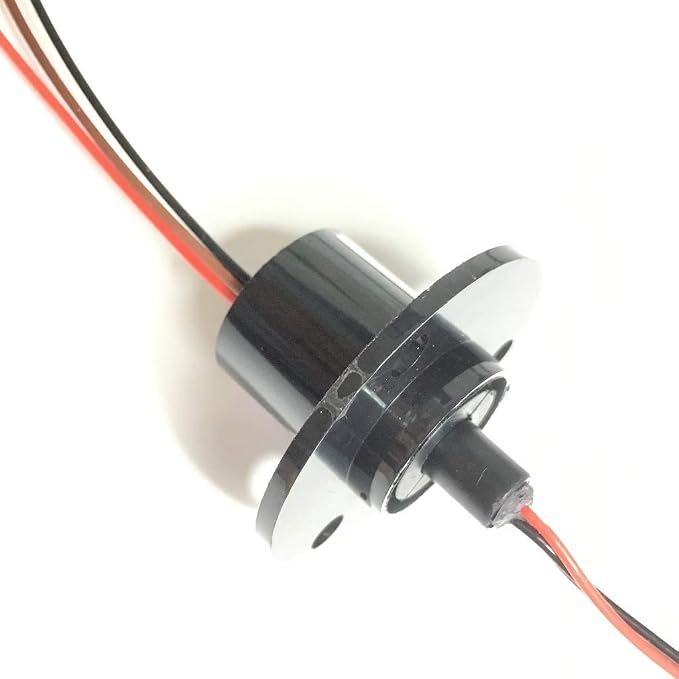 Taidacent 3 Wires 4 Wires 5A 10A 15A 30A Electrical Slip Ring Collector Ring Rotary Electrical Contact Joint Rotary Connector Commutator (3 Wires 5A Diameter 22mm)