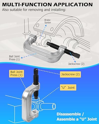 DAYUAN Ball Joint Press & U Joint Removal Tool Kit Bundle 21pcs Oxygen Sensor Socket Set