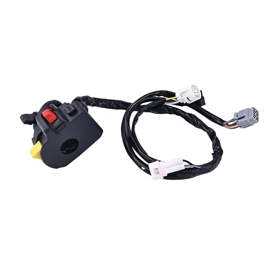 Left Handlebar Start Stop Kill Headlight Switch 37400-45G00 Compatible with Suzuki 2006-2009 LTR450 LTR450Z QuadRacer 450