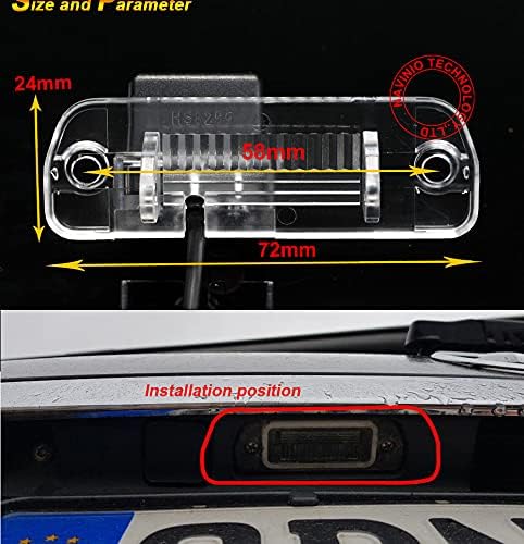 Car Back Up Camera Reverse Parking for Benz R ML GL Class R300 350 500 ML350 ML250 ML63 W164 GL450 X164 GL350 GL450 GL500 R300 R350 R63 Viano Vito CL500 CL600 S280 S300 S320 S550 E320 W210 Waterproof